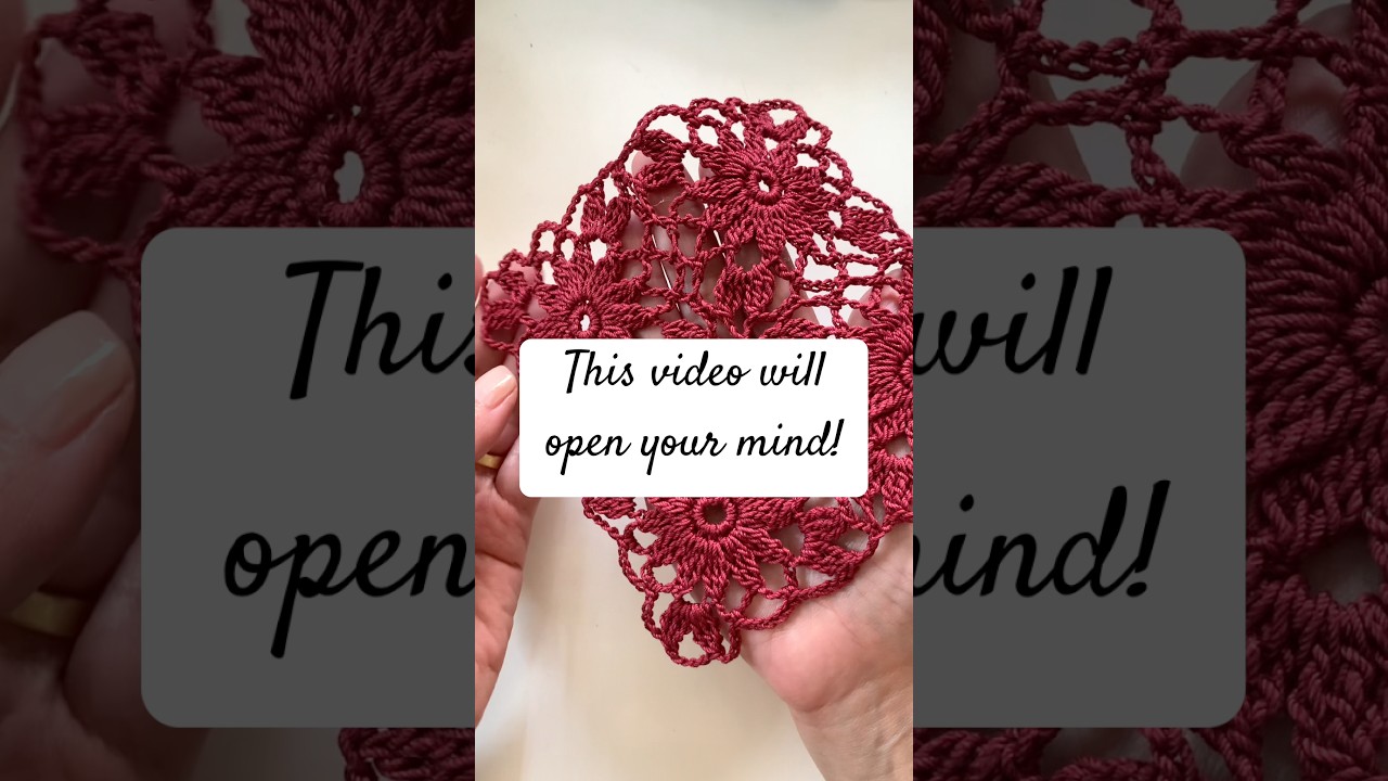 A world revealed by connecting crochet squares: Lace Crochet