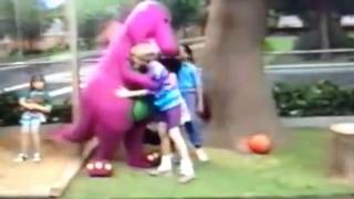 Barney comes to life (And remember, I Love You! (An Adventure in Make Believe!'s version))