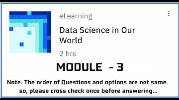 Module-3 Follow a Data Science||Data Science in our world #ibm #eduskills #edunet
