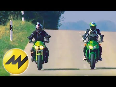 Vergleich Triumph Street Triple vs. Kawasaki Z 750: Wieviel Spaß macht die Motorrad-Mittelklasse?