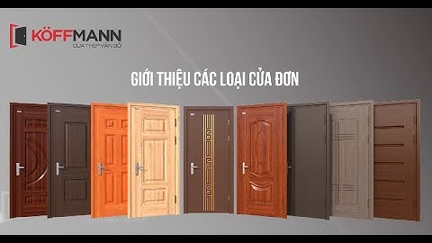 100+ mẫu cửa 1 cánh đẹp nhất - Cửa thép vân gỗ Koffmann