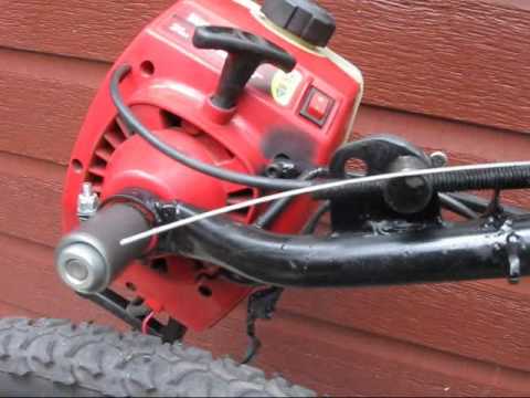 weed eater motor on bike