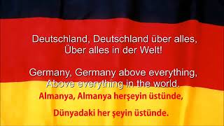 Almanya Milli Marşı 🇩🇪 (Türkçe Altyazılı)