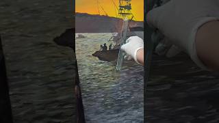 Turning a Sunset into a Hidden Racer – Painting Magic! (Timelapse) #paintingtimelapse