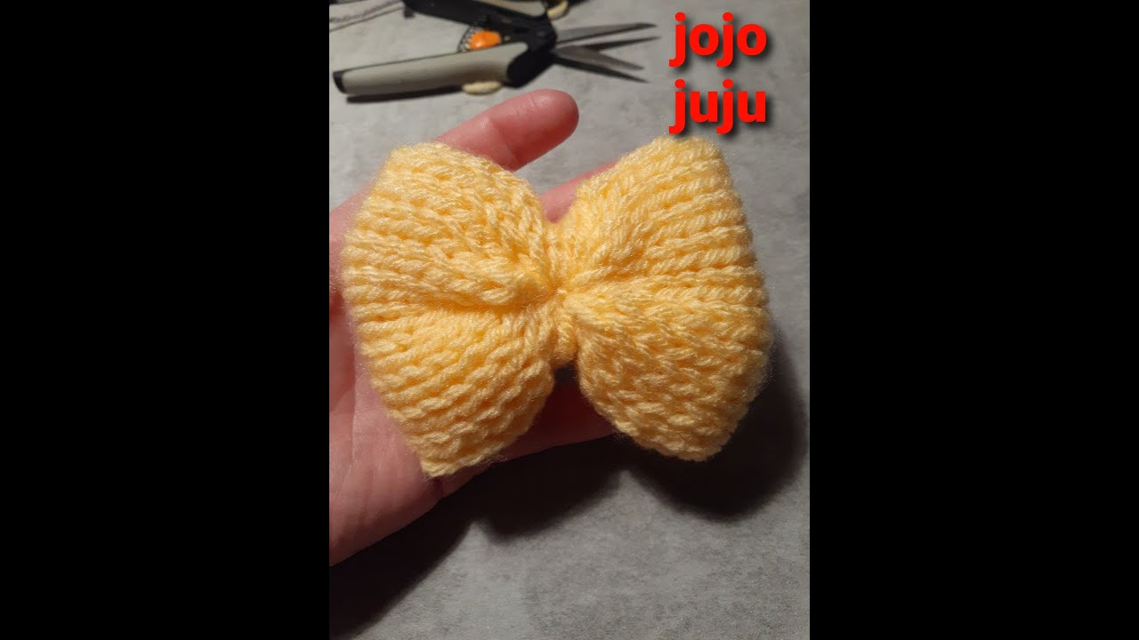 how to make a easy bow | knitting machine