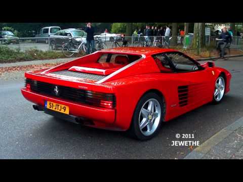 Ferrari Testarossa Extremely LOUD Revs And Acceleration - Droomrit Voor Het Leven 2011 (Full HD)