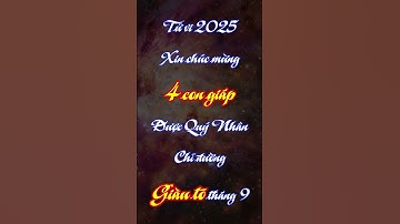 Tử vi năm 2025 - XIN CHÚC MỪNG - 4 con giáp này được Quý Nhân chỉ đường, giàu to tháng 9 - Tuổi Thìn