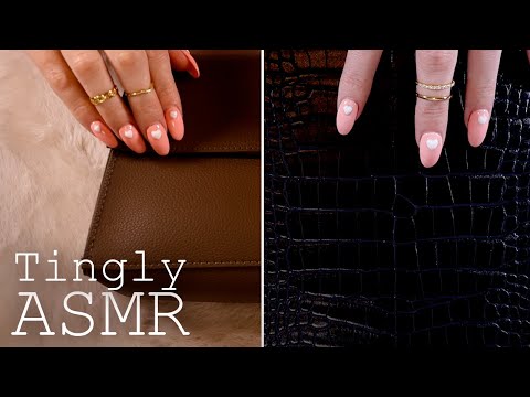 ASMR Textured Bag Scratching Triggers (🎧 soft spoken, )