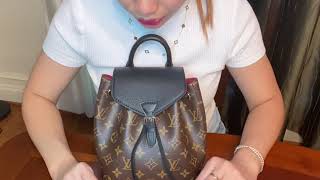 louis vuitton montsouris bb unboxing, what fits