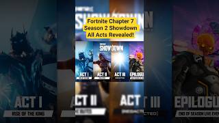 Fortnite Chapter 7 Season 2 Showdown All Acts Revealed!