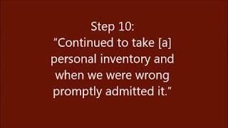Safely ending your ongoing search for Character Defects in Twelve-step Programs: A.A., Al-Anon, etc.