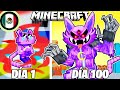 ¡Sobreviví 100 DÍAS como CATNAP en Minecraft HARDCORE!
