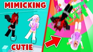 I Had TO DO WHATVER SHE DID And MIMIC HER In Tower Of Hell! (Roblox)