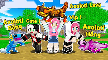 MỀU THỬ THÁCH 24 GIỜ NHẬN NUÔI AXOLOTL LAVA TRONG MINECRAFT*REDHOOD BẮT ĐƯỢC KỲ NHÔNG BIỂN KHỔNG LỒ