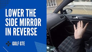 Lower the side mirror in reverse on Volkswagen Golf GTE (4/100)