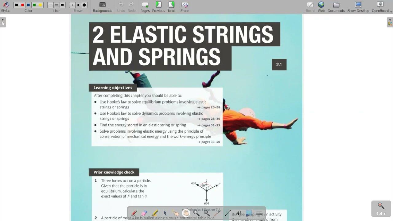 Mechanics 3 - CH2- Elastic Strings and Springs - Ex 2A Part 1 - YouTube