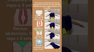 Postpartum Recovery Workout | Safe Exercises After Vaginal Delivery &amp; C-Section