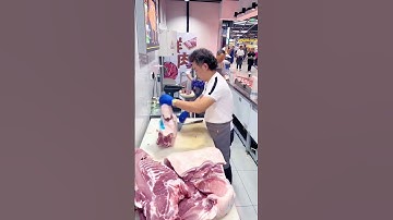 How to Quickly Split Pork 2 #delicious #bbqmeat #food