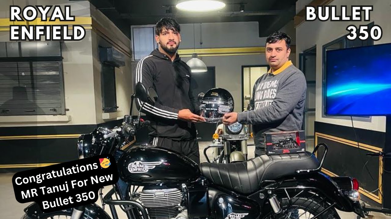 MR. Tanuj Transport Business KHARKHODA @ Royal Enfield Bullet 350 Delivery Ceremony @ Badhwar & Co.