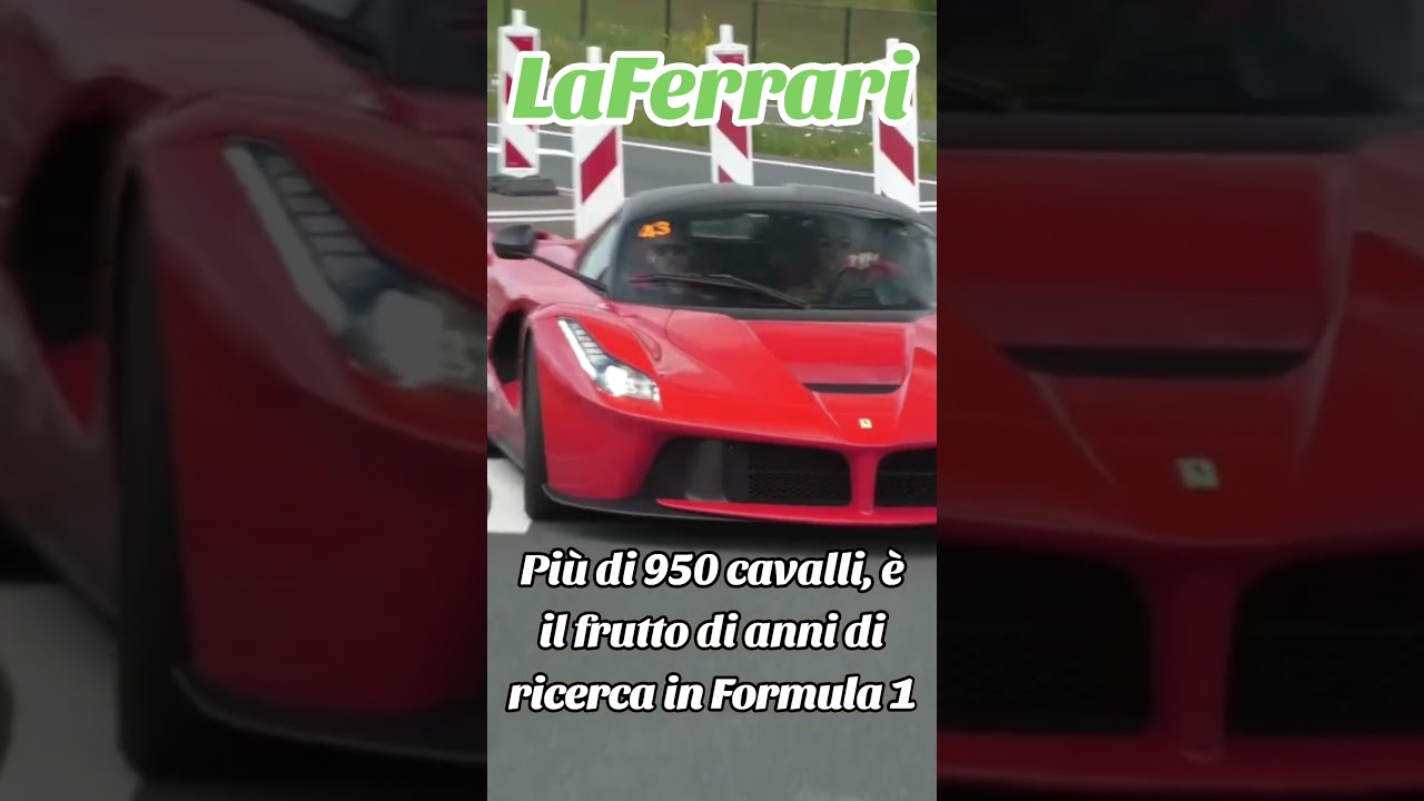 FERRARI LaFerrari, la ROSSA ibrida da 1000 CAVALLI