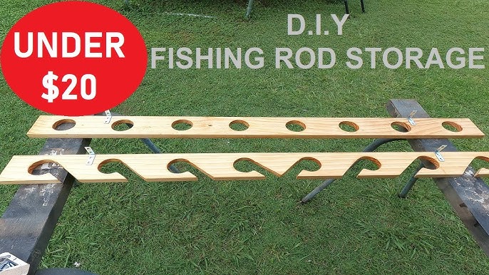 DIY Fishing Rod Holder - Ceiling Mount (Under $10)