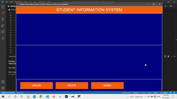 Part 2 - Simple CRUD Application in Python Tkinter and MS Access (BUTTONS & TEXTBOX)