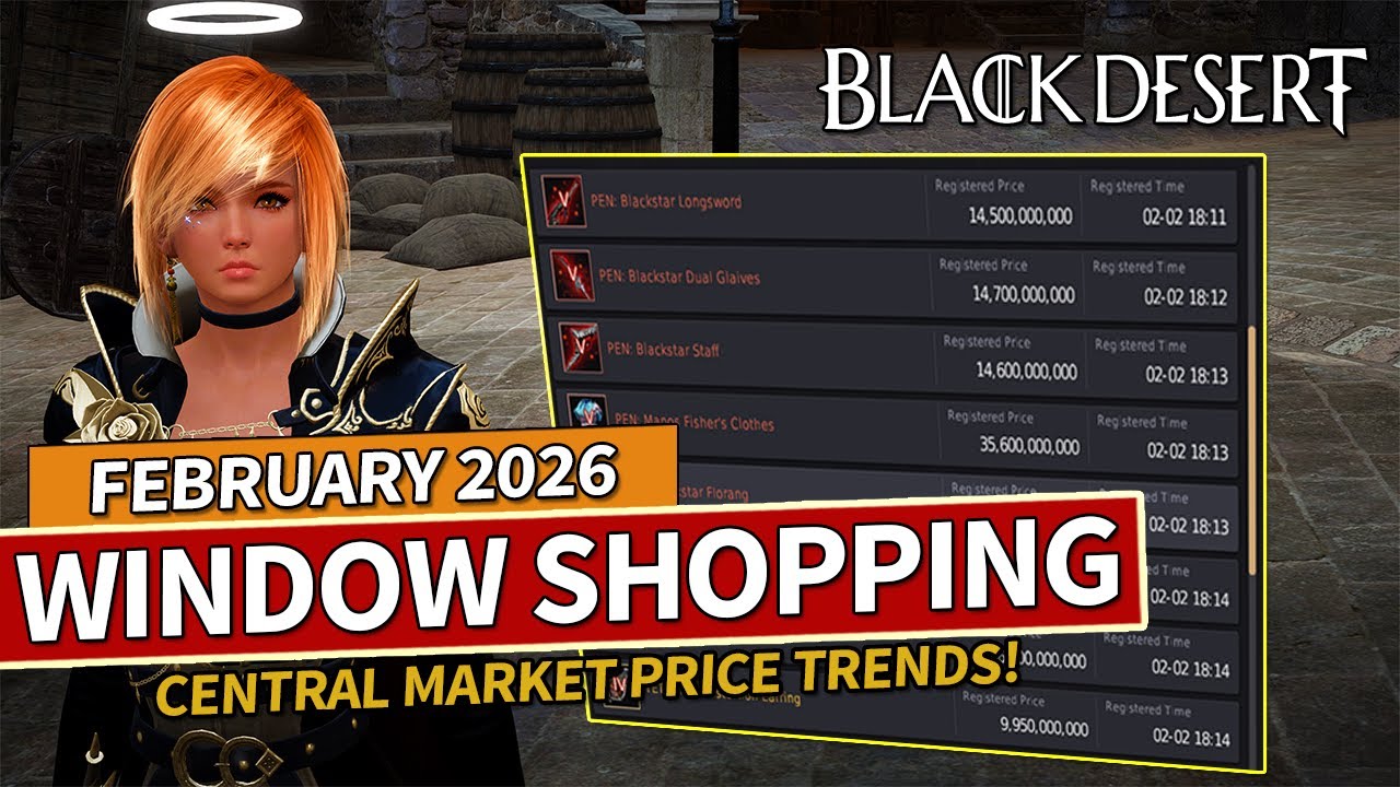 Central Market Review - Prices, Profit & Tips | February 2026 Window Shopping | Black Desert