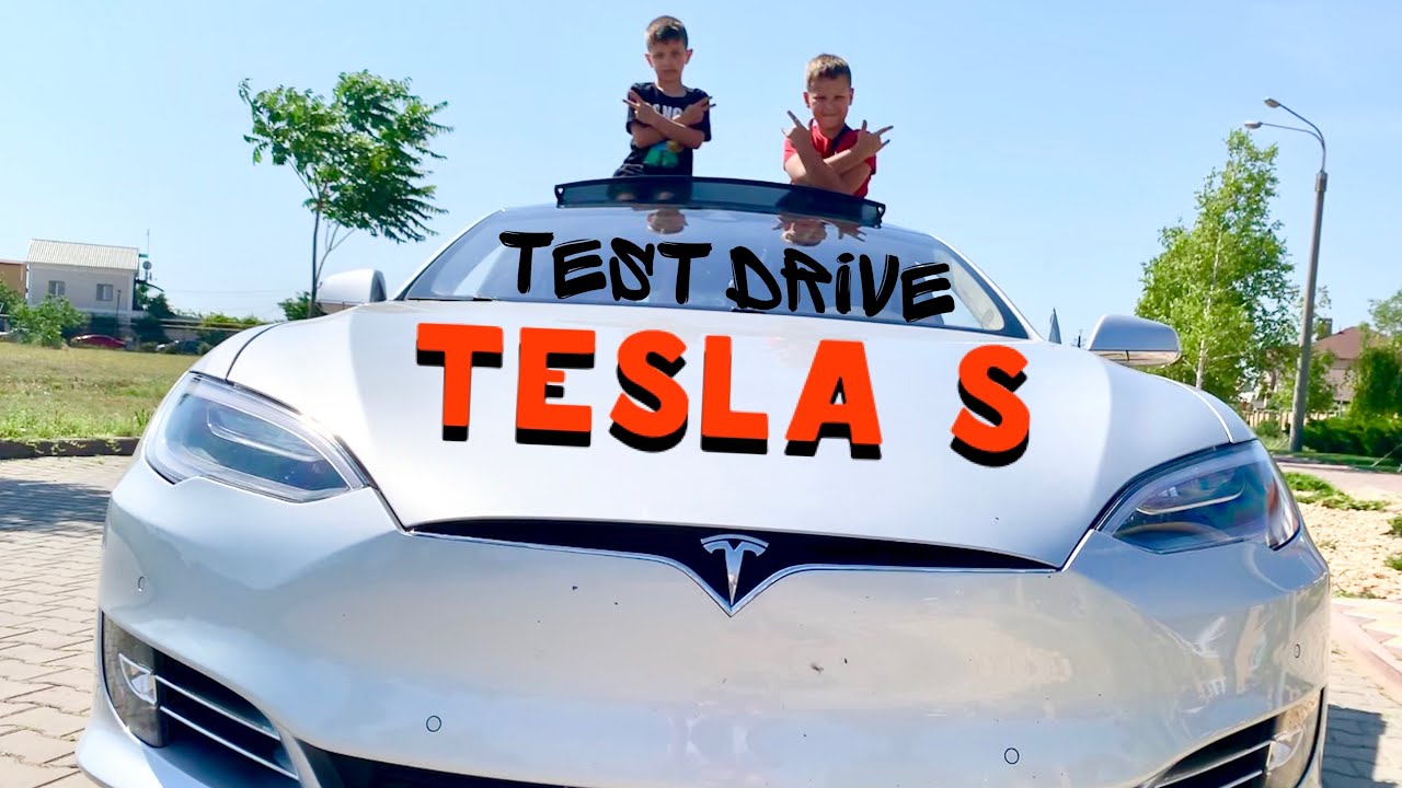 Электромобиль tesla детский