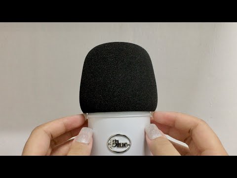 ASMR: Mic Scratching and Tapping 🎙 (w/ some mouth and hand sounds)