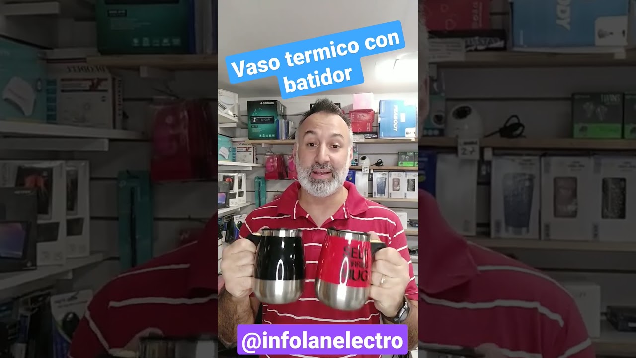 vaso termico con batidor para mamá y papá