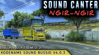 KODENAME SOUND CANTER NGIR-NGIR BUSSID V4.0.3 SUPPORT MOD