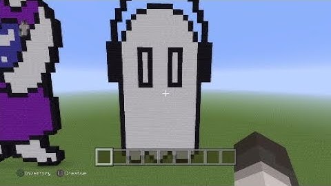 How to make Napstablook pixel art in Minecraft