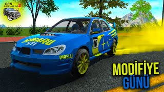 MODİFİYE GÜNÜ - Subaru İmpreza'ya Ralli Tasarımı Yapıyorum !!! Car Simulator 2 screenshot 5
