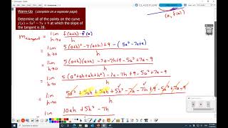 Video Lesson - Instantaneous Rate of Change Using the Difference Quotient