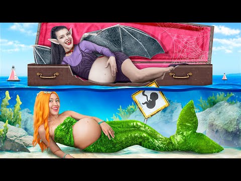 Pregnant Vampire Vs Pregnant Mermaid