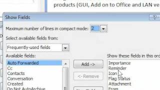 How to remove the Recieved column in Outlook Outlook 2010 Remove A Field Or Column