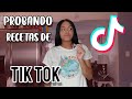 PROBANDO RECETAS VIRALES DE TIK TOK | Karelin De Jesus