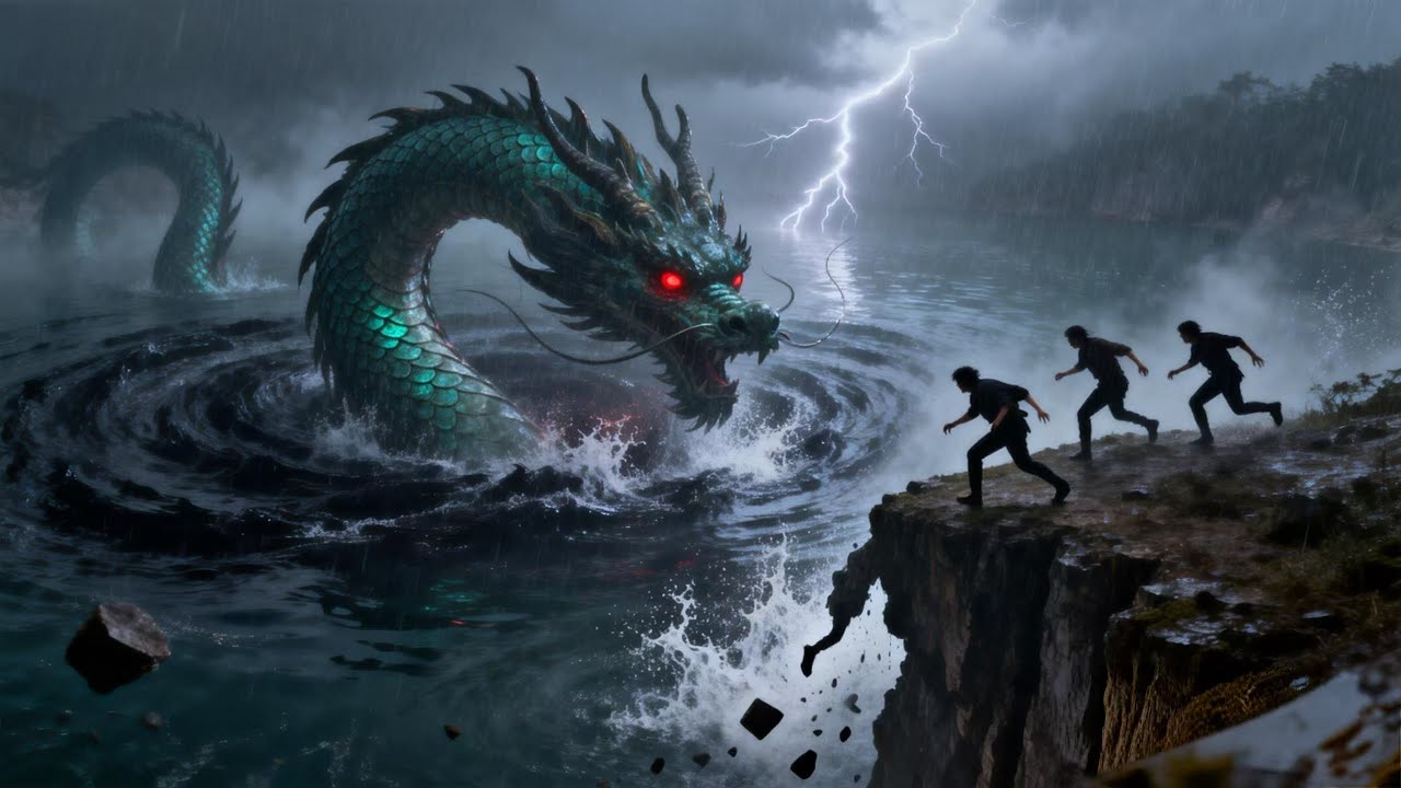 盗墓Movie🔥【MULTISUB】一念之差觸死神，百米蛟龍甦醒，三人團命懸一線#惊悚 #悬疑 #movie #鬼吹灯 #drama #探险 #chinesedrama