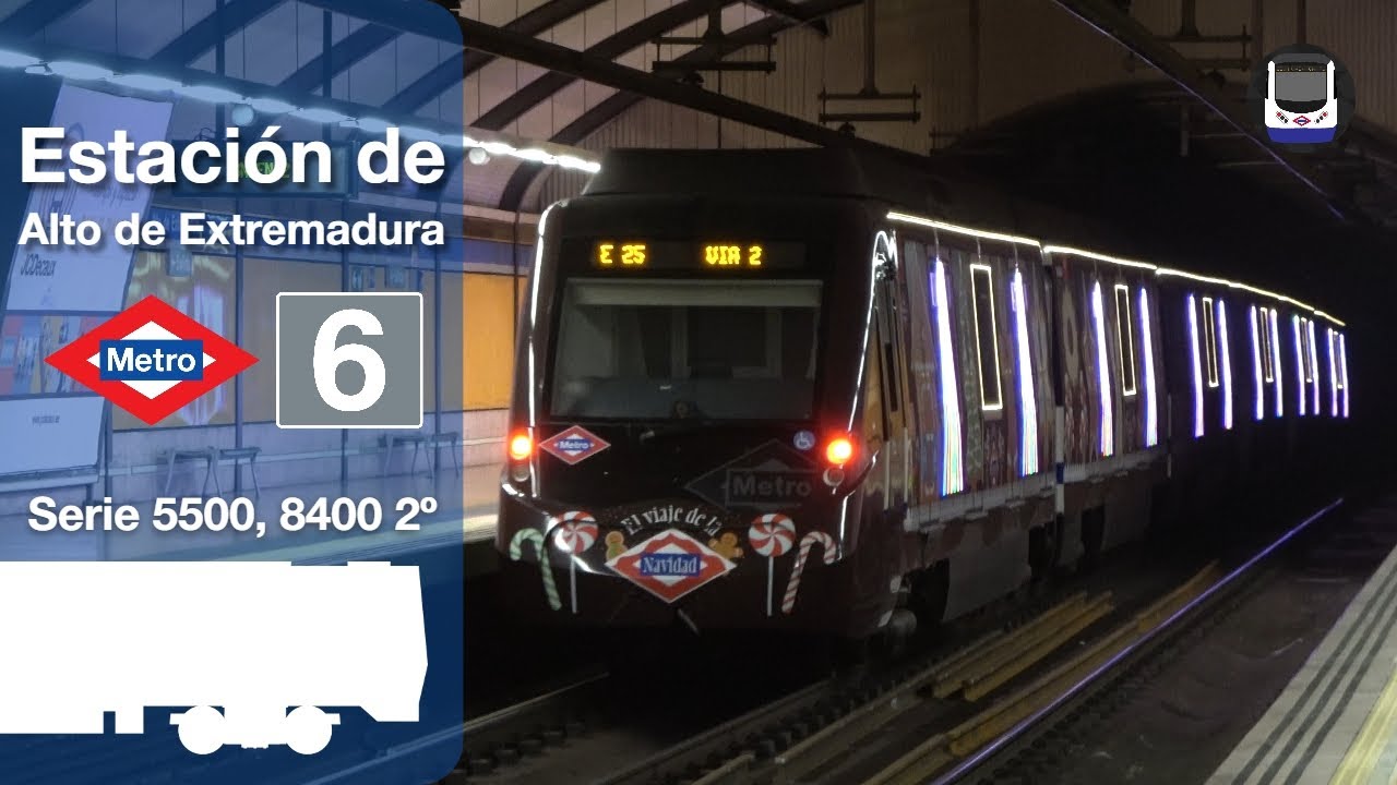 (Tren de la Navidad) Circulaciones por Alto de Extremadura | Metro de Madrid