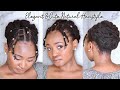 THE MOST SIMPLEST PROTECTIVE NATURAL HAIRSTYLE | Easy and quick natural hairstyles | Tsholo Phoka