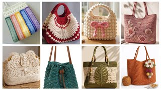 Unique stylish crochet hand bags for ladies/latest crochet Top purse design