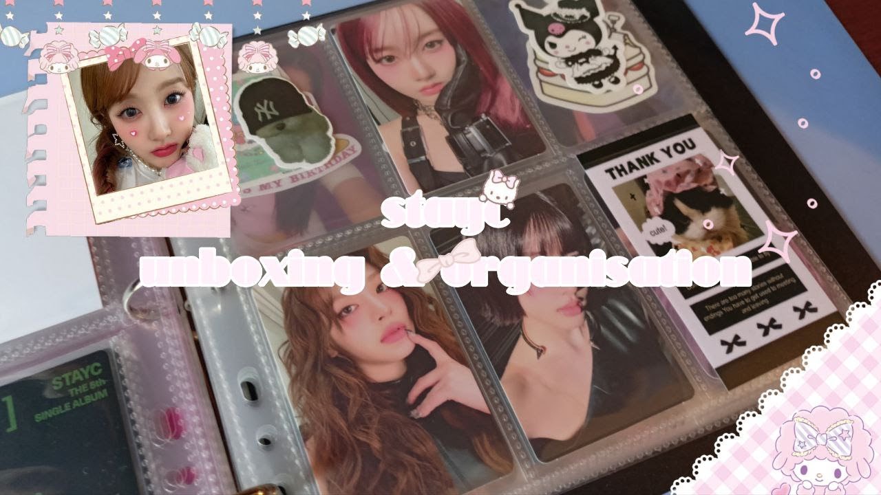 ⊱  ۫ ׅ ✧STAYC распаковка и организация карт ⋆˙⟡
