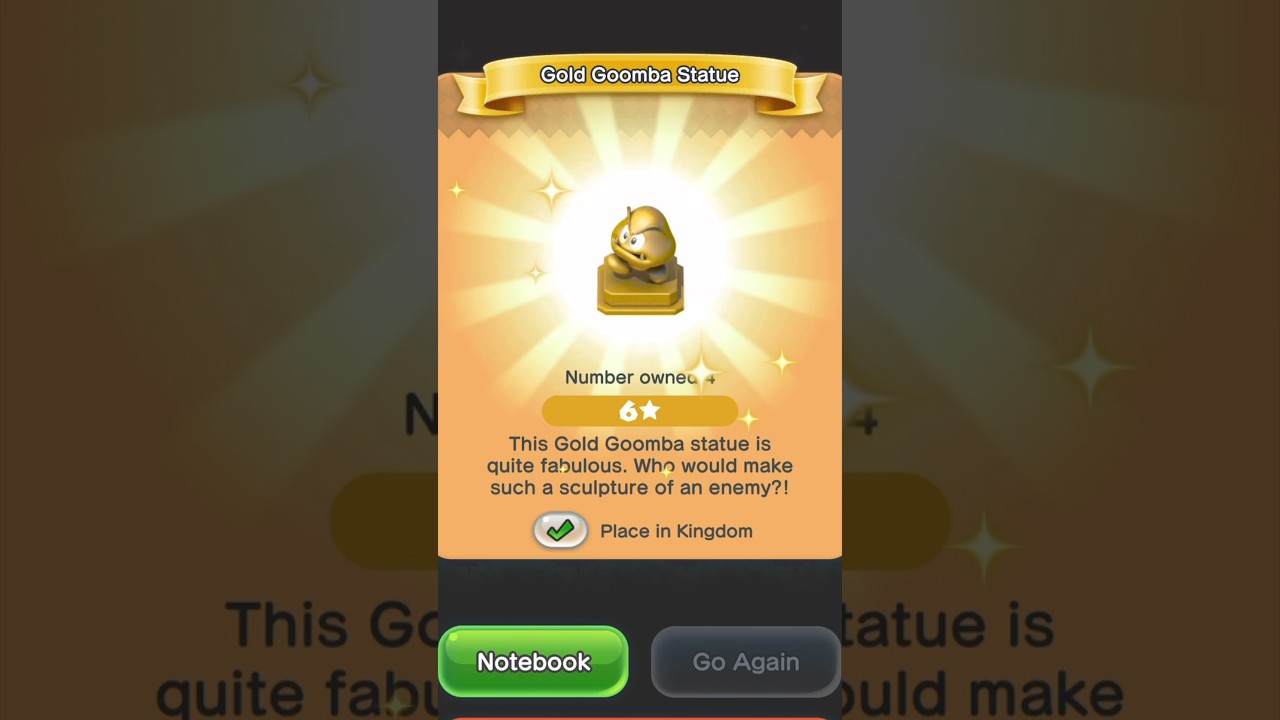 I GOT THE GOLD GOOMBA STATUE IN SUPER MARIO RUN!
