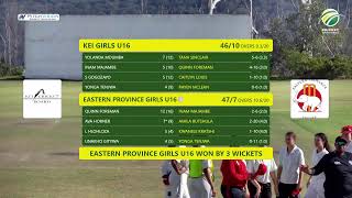 Eastern Province Girls U16 vs Kei Girls U16 - CSA Girls U16 Week 2025 | Woodridge Rushmere