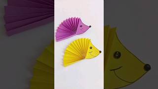 Making an origami hedgehog decorative craft