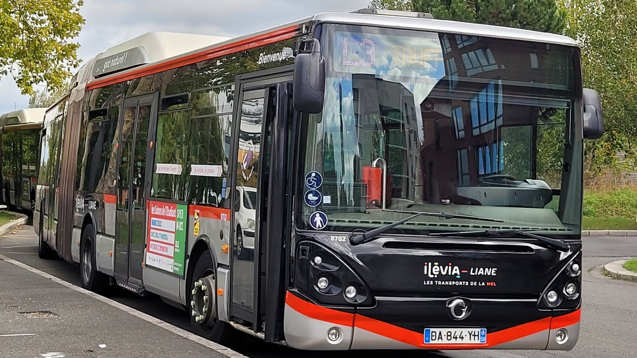Bus Iribus Citelis 18 N°8702 Ligne L3 Trajet Entre Wattrelos Quartier ...