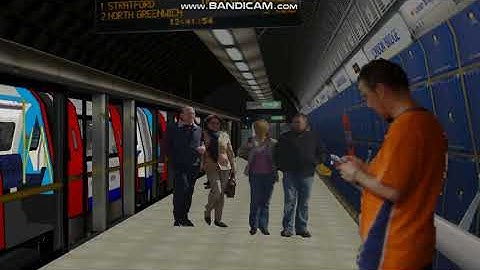 OpenBVE: 1996 Stock in London Bridge (Jubilee Line)