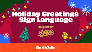 Holiday Greetings Sign Language