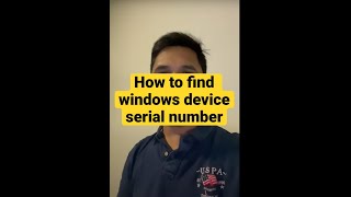 how to find windows devices serial number 💻💻💻 | 4k telugu