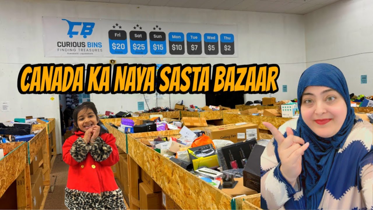 Canada ka Naya Sasta Bazaar | Super Cheap Vacuum Cleaner Mila! | Single Mom Life in Canada